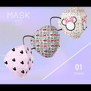 3 Face Masks KN95 layered Protection Unique Design